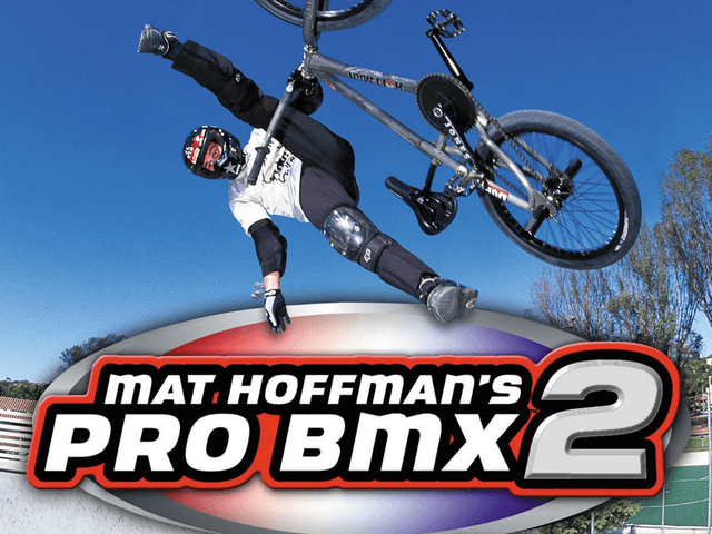 Mat Hoffman's Pro BMX 2 title screen for Xbox